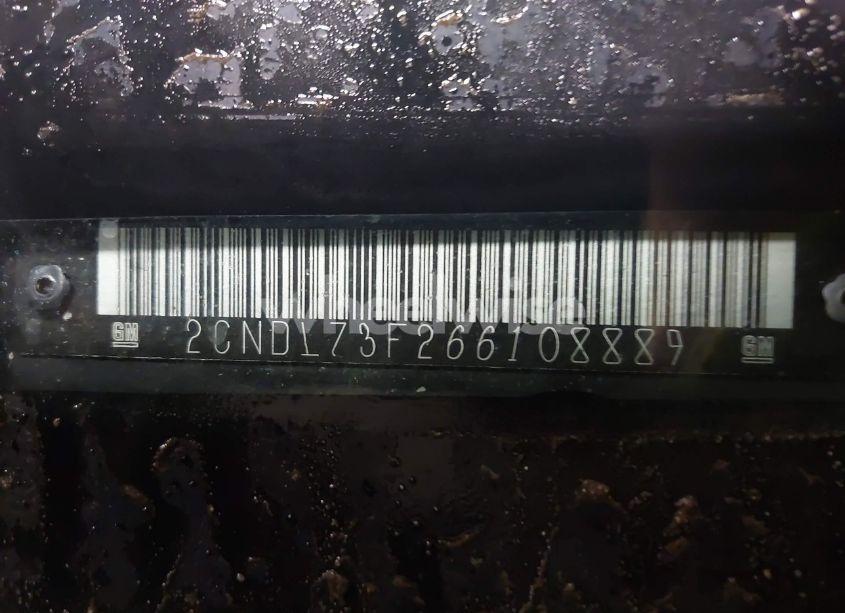 Photo 9 of 2006 Chevrolet Equinox LT (VIN 2CNDL73F266108889)