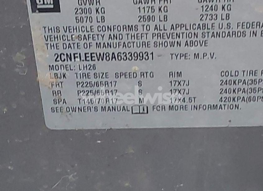 Photo 9 of 2010 Chevrolet Equinox LT (VIN 2CNFLEEW8A6339931)