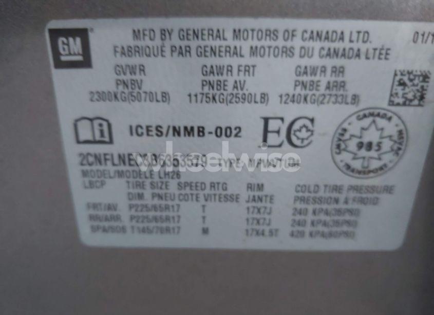 Photo 9 of 2011 Chevrolet Equinox LT (VIN 2CNFLNEC3B6353579)