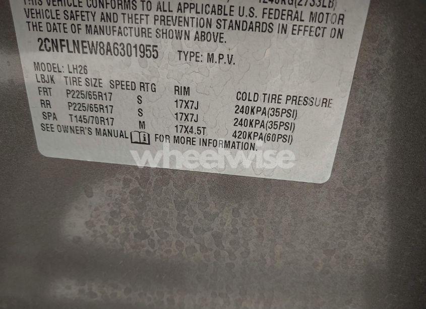 Photo 9 of 2010 Chevrolet Equinox LT (VIN 2CNFLNEW8A6301955)