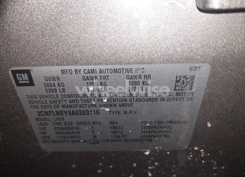 Photo 9 of 2010 Chevrolet Equinox LT (VIN 2CNFLNEY8A6323116)