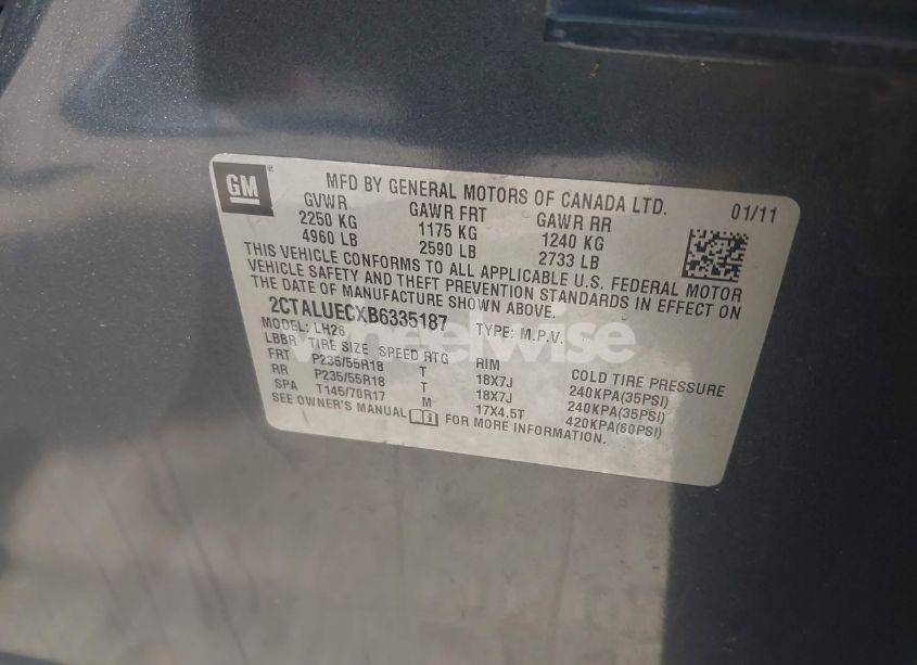 Photo 9 of 2011 Gmc Terrain SLT-1 (VIN 2CTALUECXB6335187)