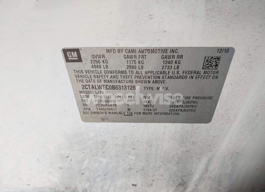 Photo 9 of 2011 Gmc Terrain SLT-2 (VIN 2CTALWEC0B6313128)