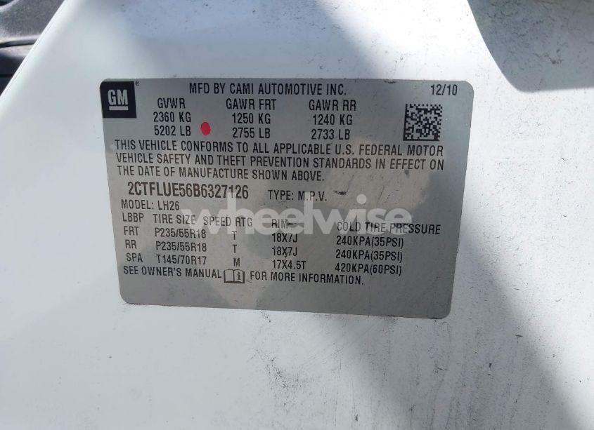 Photo 9 of 2011 Gmc Terrain SLT-1 (VIN 2CTFLUE56B6327126)