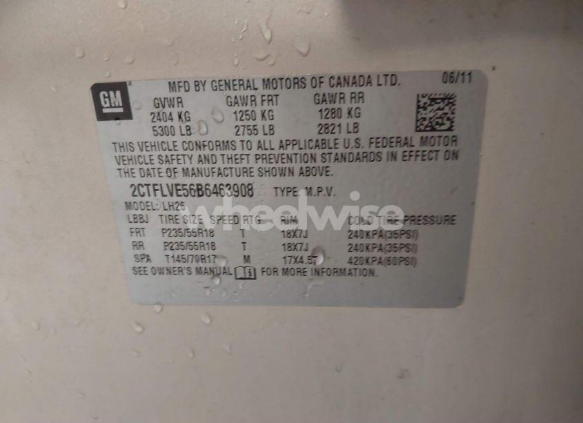 Photo 9 of 2011 Gmc Terrain SLT-1 (VIN 2CTFLVE56B6463908)