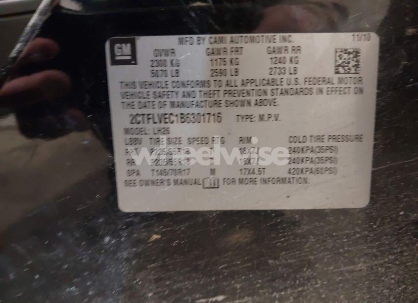 Photo 9 of 2011 Gmc Terrain SLT-1 (VIN 2CTFLVEC1B6301716)