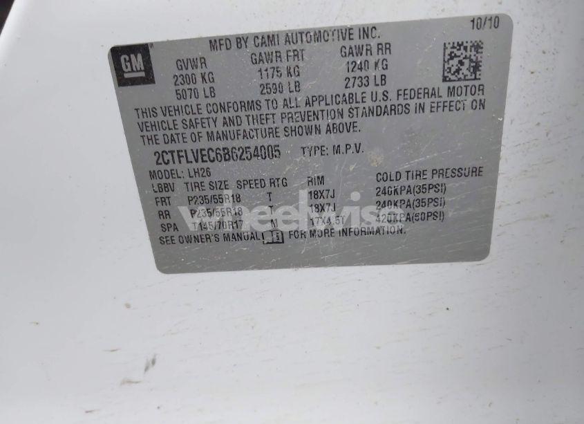 Photo 9 of 2011 Gmc Terrain SLT-1 (VIN 2CTFLVEC6B6254005)