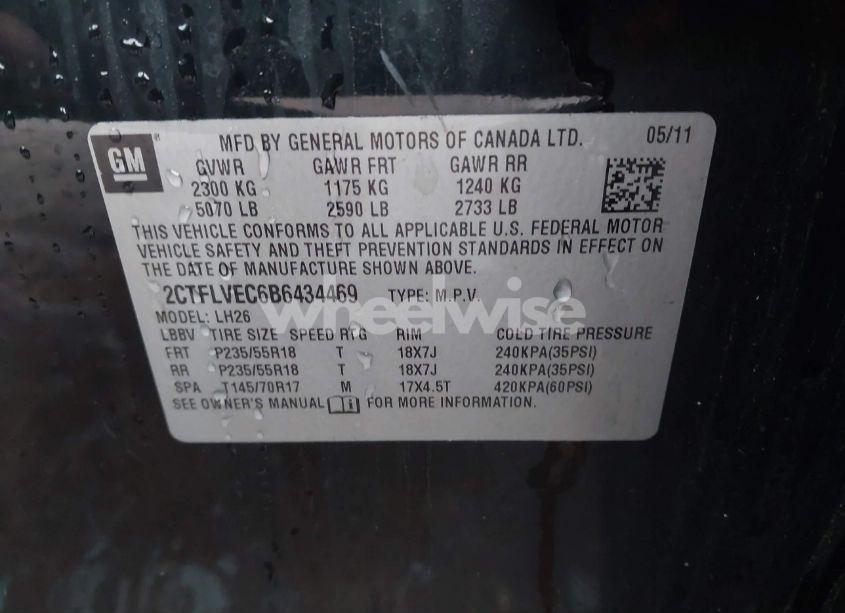 Photo 9 of 2011 Gmc Terrain SLT-1 (VIN 2CTFLVEC6B6434469)