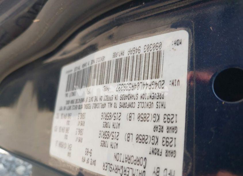 Photo 9 of 2004 Dodge Grand CARAVAN SXT (VIN 2D4GP44L04R536337)