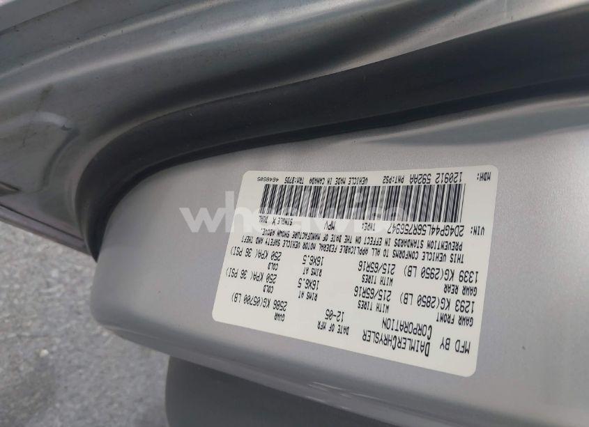 Photo 9 of 2006 Dodge Grand CARAVAN SXT (VIN 2D4GP44L56R756947)