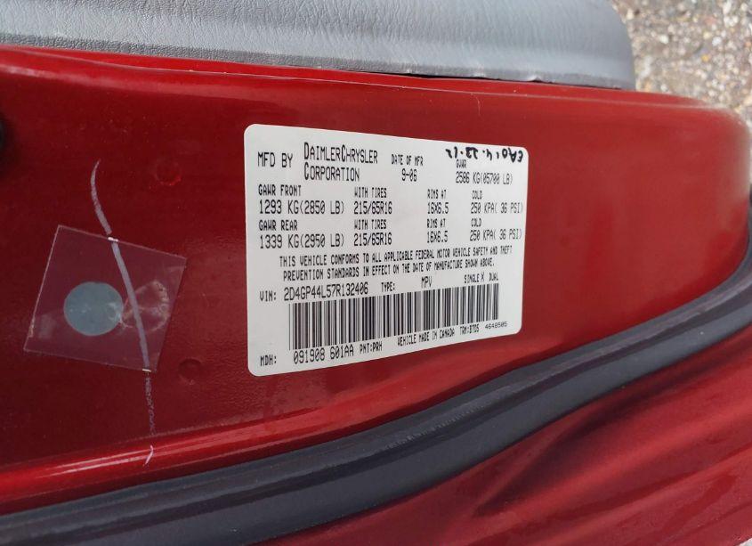 Photo 9 of 2007 Dodge Grand CARAVAN SXT (VIN 2D4GP44L57R132406)