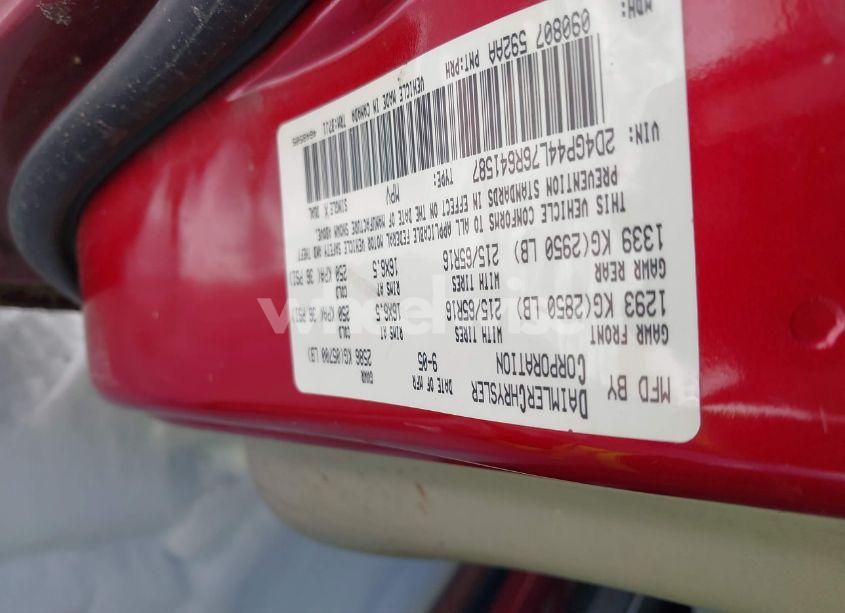 Photo 9 of 2006 Dodge Grand CARAVAN SXT (VIN 2D4GP44L76R641587)