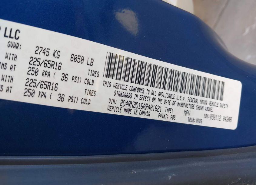 Photo 9 of 2010 Dodge Grand CARAVAN HERO (VIN 2D4RN3D16AR401821)