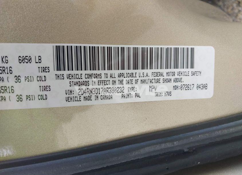 Photo 9 of 2010 Dodge Grand CARAVAN HERO (VIN 2D4RN3D17AR390232)