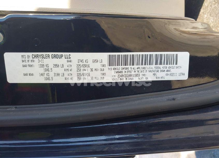 Photo 9 of 2011 Dodge Grand CARAVAN MAINSTREET (VIN 2D4RN3DG0BR723859)