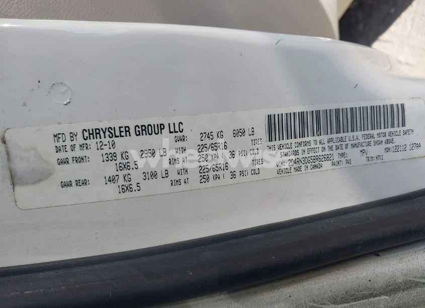 Photo 9 of 2011 Dodge Grand CARAVAN MAINSTREET (VIN 2D4RN3DG5BR626821)