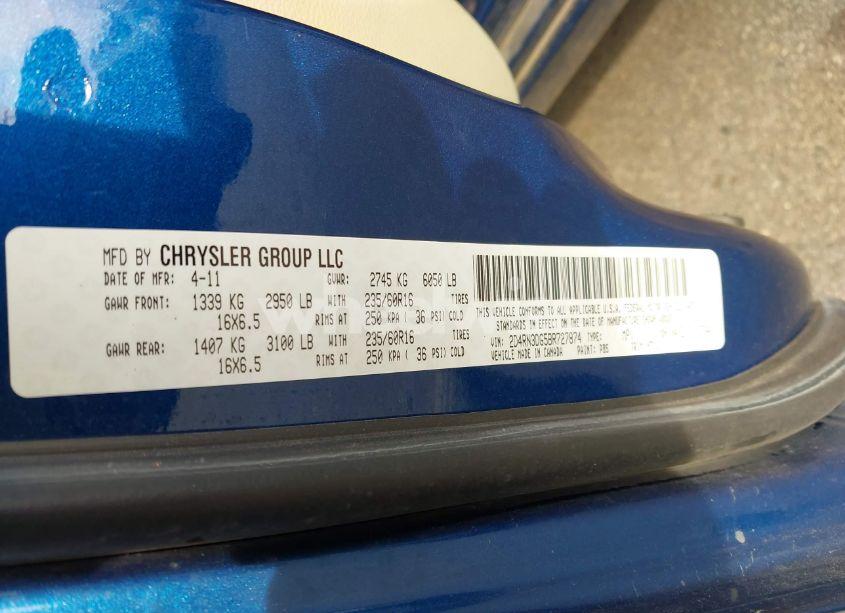 Photo 9 of 2011 Dodge Grand CARAVAN MAINSTREET (VIN 2D4RN3DG5BR727874)