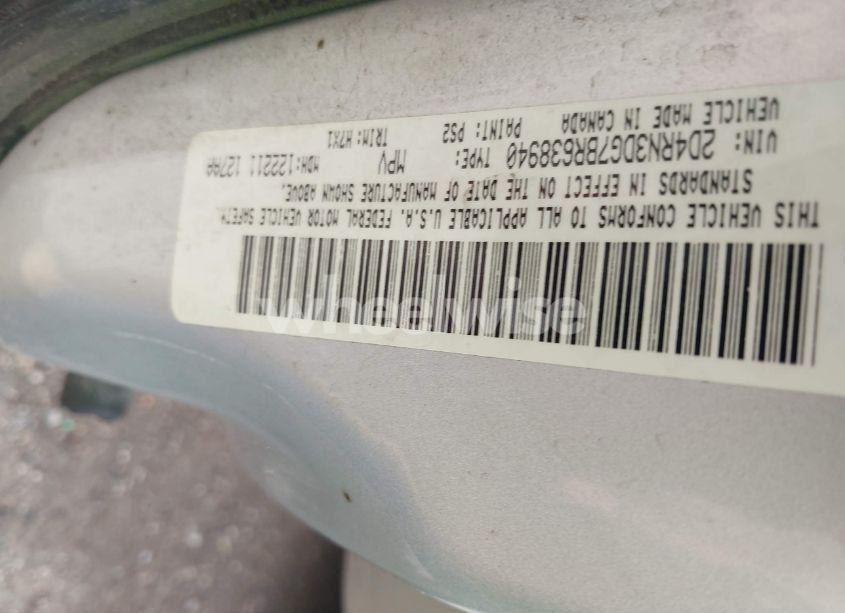 Photo 9 of 2011 Dodge Grand CARAVAN MAINSTREET (VIN 2D4RN3DG7BR638940)