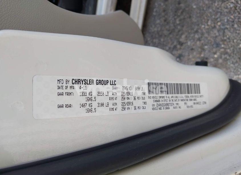 Photo 9 of 2011 Dodge Grand CARAVAN MAINSTREET (VIN 2D4RN3DGXBR673374)