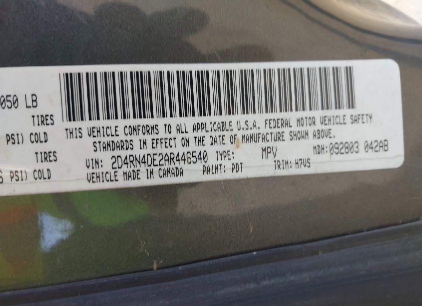 Photo 9 of 2010 Dodge Grand CARAVAN SE (VIN 2D4RN4DE2AR446540)