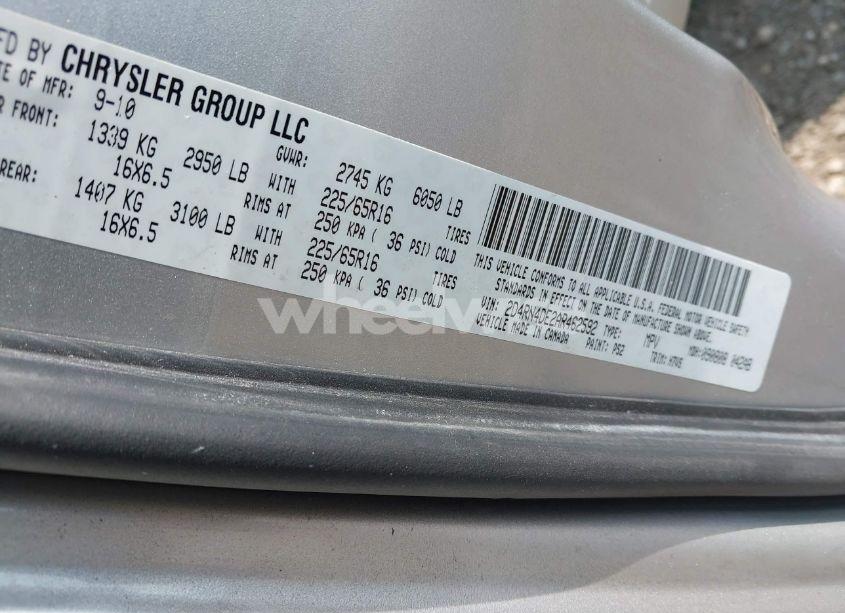 Photo 9 of 2010 Dodge Grand CARAVAN SE (VIN 2D4RN4DE2AR462592)