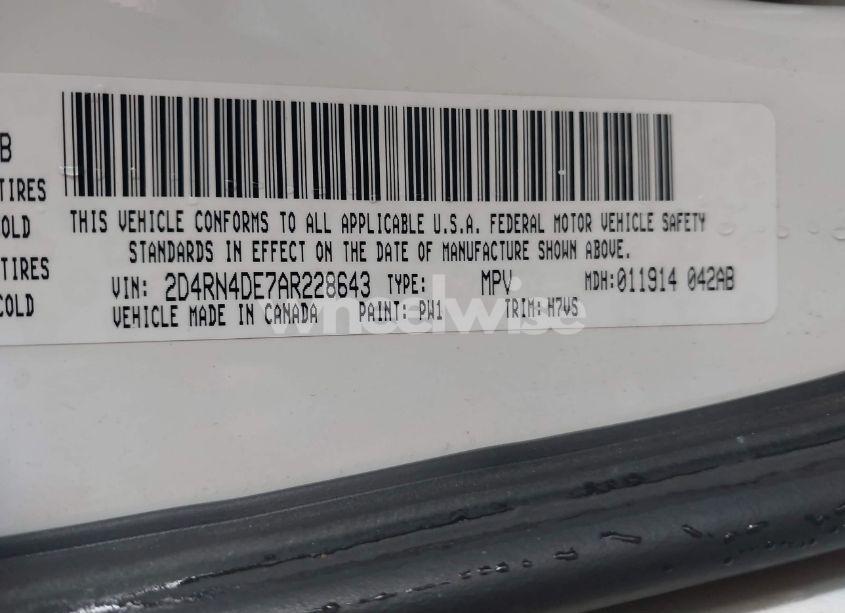 Photo 9 of 2010 Dodge Grand CARAVAN SE (VIN 2D4RN4DE7AR228643)