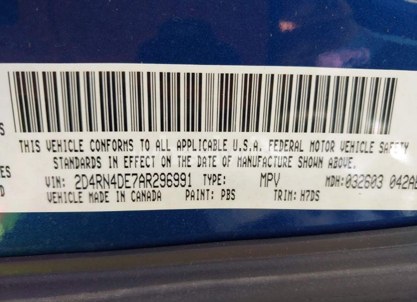 Photo 9 of 2010 Dodge Grand CARAVAN SE (VIN 2D4RN4DE7AR296991)