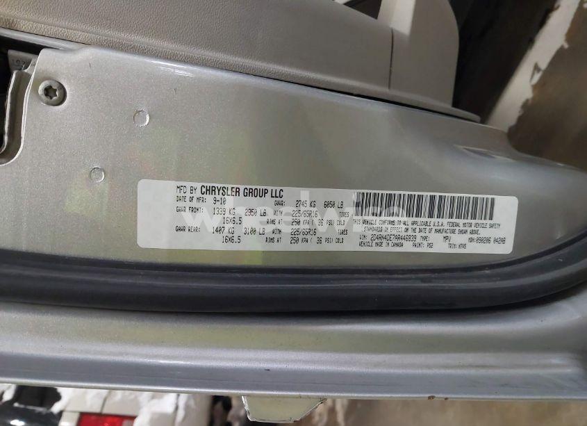 Photo 9 of 2010 Dodge Grand CARAVAN SE (VIN 2D4RN4DE7AR446839)