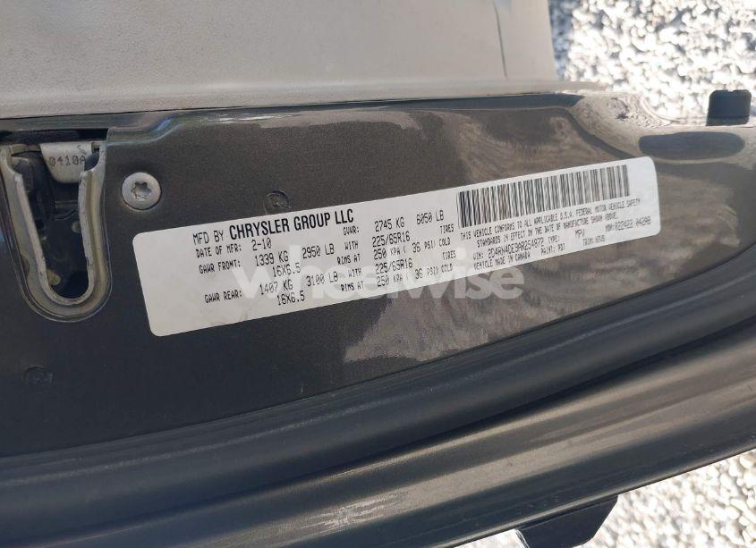 Photo 9 of 2010 Dodge Grand CARAVAN SE (VIN 2D4RN4DE9AR254872)