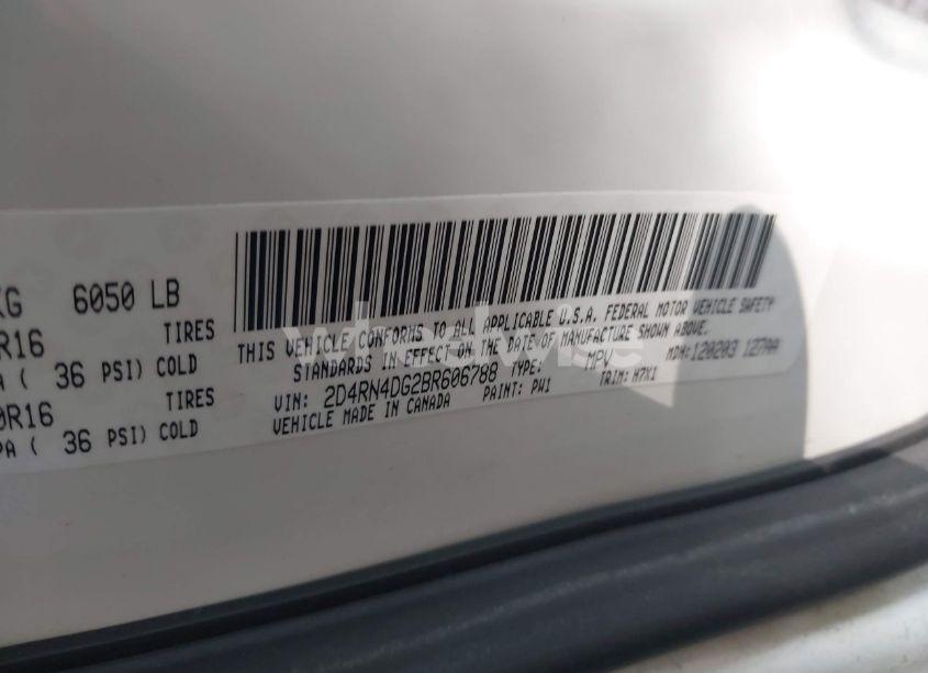 Photo 9 of 2011 Dodge Grand CARAVAN EXPRESS (VIN 2D4RN4DG2BR606788)