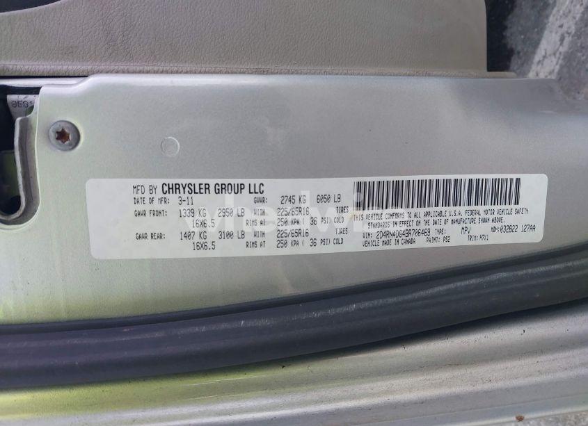 Photo 9 of 2011 Dodge Grand CARAVAN EXPRESS (VIN 2D4RN4DG4BR706469)