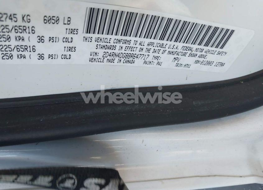 Photo 9 of 2011 Dodge Grand CARAVAN EXPRESS (VIN 2D4RN4DG8BR647717)