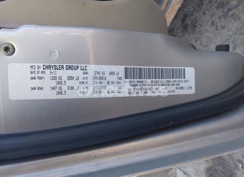 Photo 9 of 2011 Dodge Grand CARAVAN EXPRESS (VIN 2D4RN4DG8BR690826)