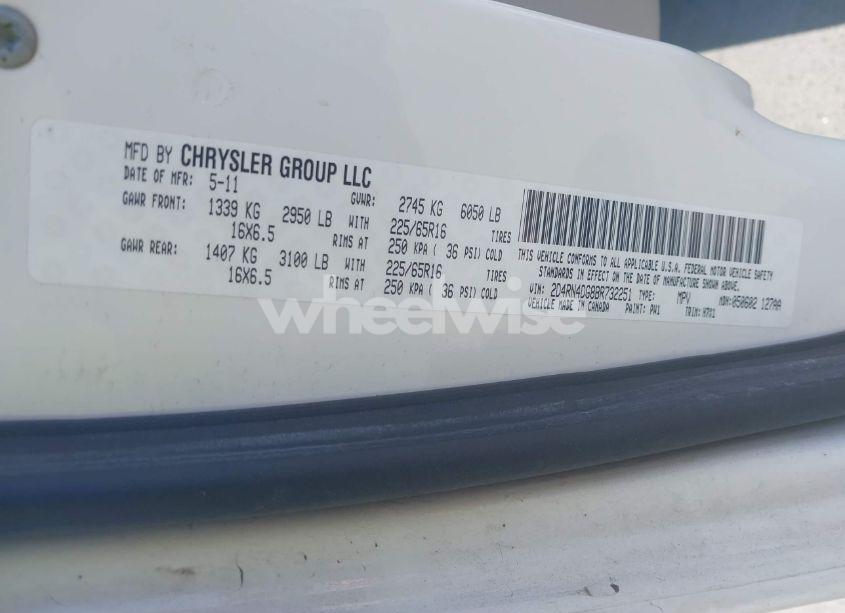 Photo 9 of 2011 Dodge Grand CARAVAN EXPRESS (VIN 2D4RN4DG8BR732251)