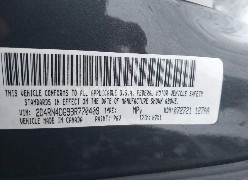 Photo 9 of 2011 Dodge Grand CARAVAN EXPRESS (VIN 2D4RN4DG9BR770409)