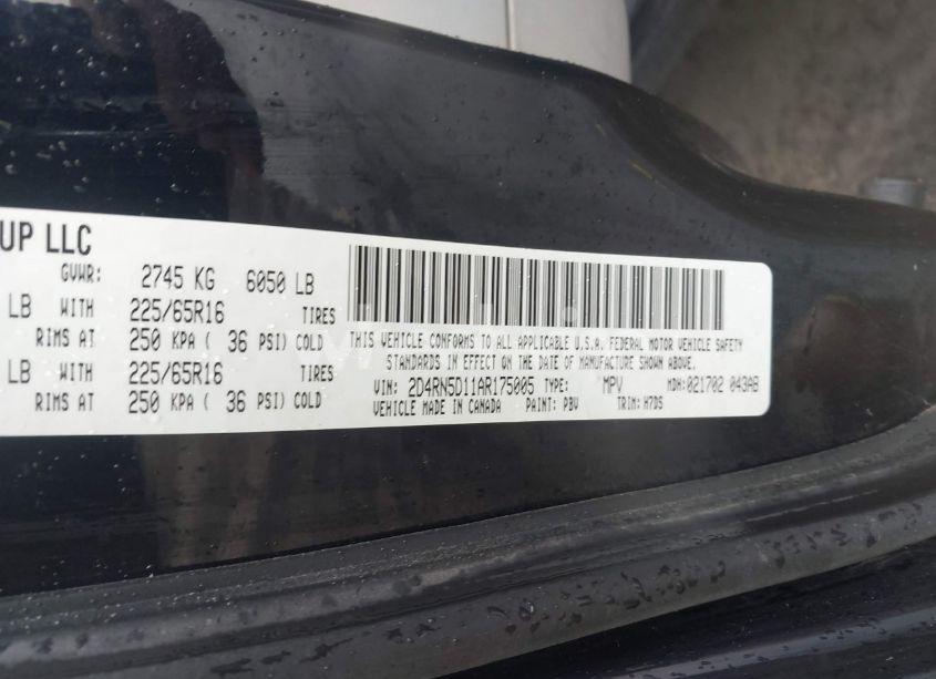 Photo 9 of 2010 Dodge Grand CARAVAN SXT (VIN 2D4RN5D11AR175005)