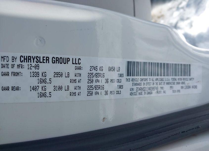 Photo 9 of 2010 Dodge Grand CARAVAN SXT (VIN 2D4RN5D11AR209749)