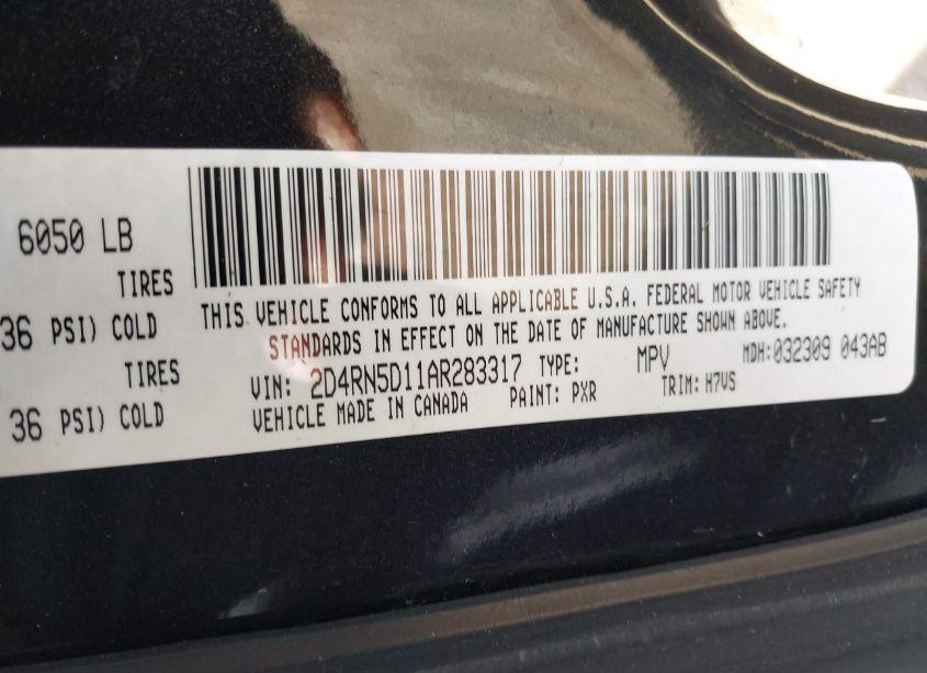 Photo 9 of 2010 Dodge Grand CARAVAN SXT (VIN 2D4RN5D11AR283317)