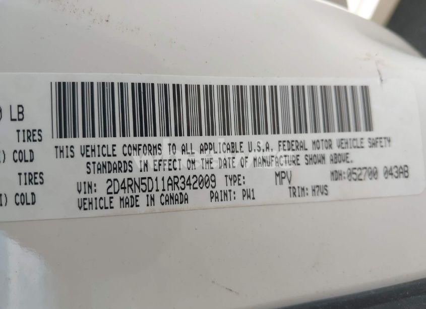 Photo 9 of 2010 Dodge Grand CARAVAN SXT (VIN 2D4RN5D11AR342009)