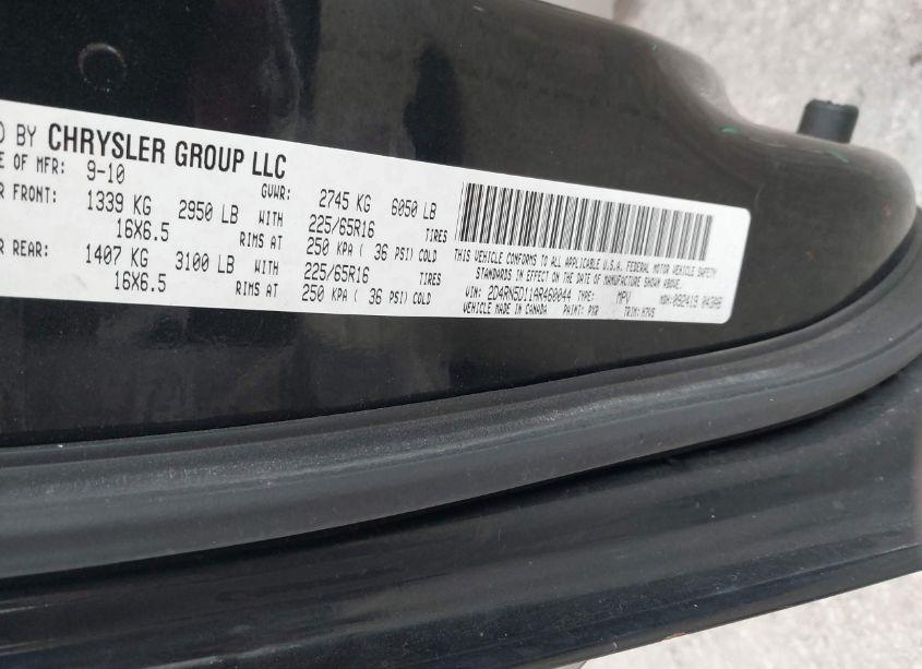 Photo 9 of 2010 Dodge Grand CARAVAN SXT (VIN 2D4RN5D11AR460044)
