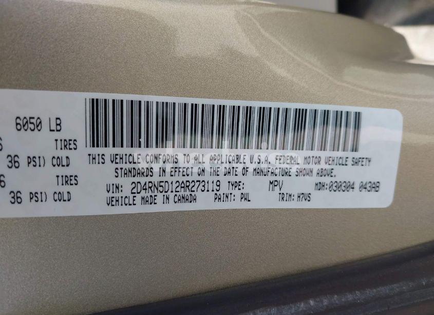 Photo 9 of 2010 Dodge Grand CARAVAN SXT (VIN 2D4RN5D12AR273119)