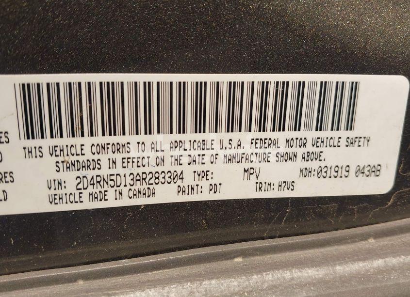 Photo 9 of 2010 Dodge Grand CARAVAN SXT (VIN 2D4RN5D13AR283304)