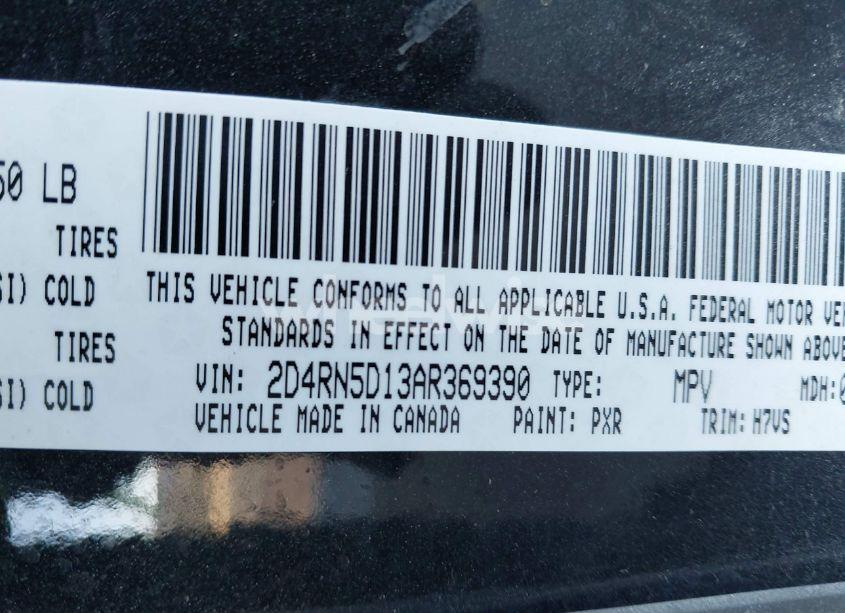 Photo 9 of 2010 Dodge Grand CARAVAN SXT (VIN 2D4RN5D13AR369390)