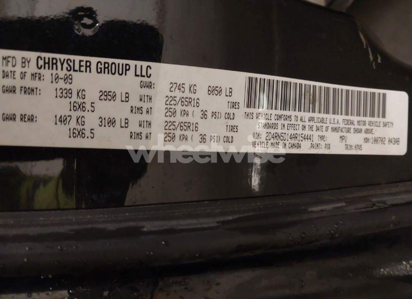 Photo 9 of 2010 Dodge Grand CARAVAN SXT (VIN 2D4RN5D14AR154441)