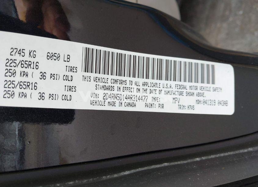 Photo 9 of 2010 Dodge Grand CARAVAN SXT (VIN 2D4RN5D14AR314477)