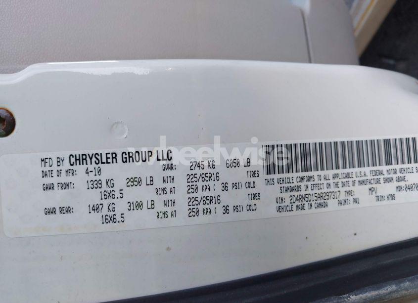 Photo 9 of 2010 Dodge Grand CARAVAN SXT (VIN 2D4RN5D15AR297317)