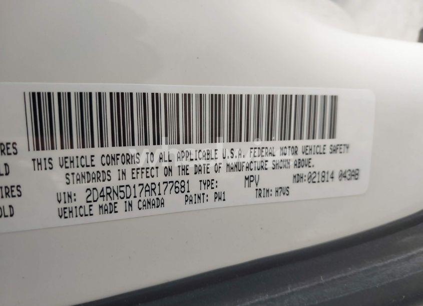 Photo 9 of 2010 Dodge Grand CARAVAN SXT (VIN 2D4RN5D17AR177681)