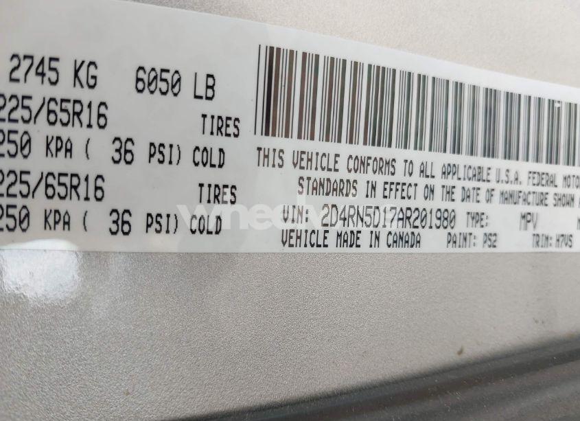 Photo 9 of 2010 Dodge Grand CARAVAN SXT (VIN 2D4RN5D17AR201980)