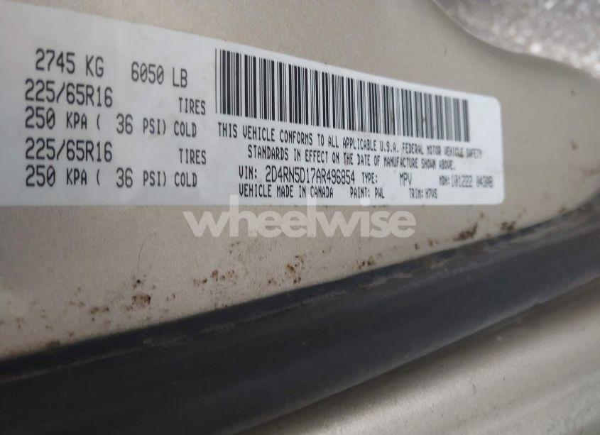 Photo 9 of 2010 Dodge Grand CARAVAN SXT (VIN 2D4RN5D17AR496854)