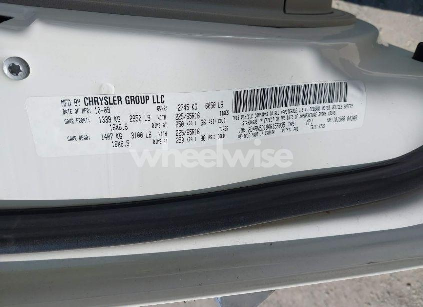 Photo 9 of 2010 Dodge Grand CARAVAN SXT (VIN 2D4RN5D19AR155035)